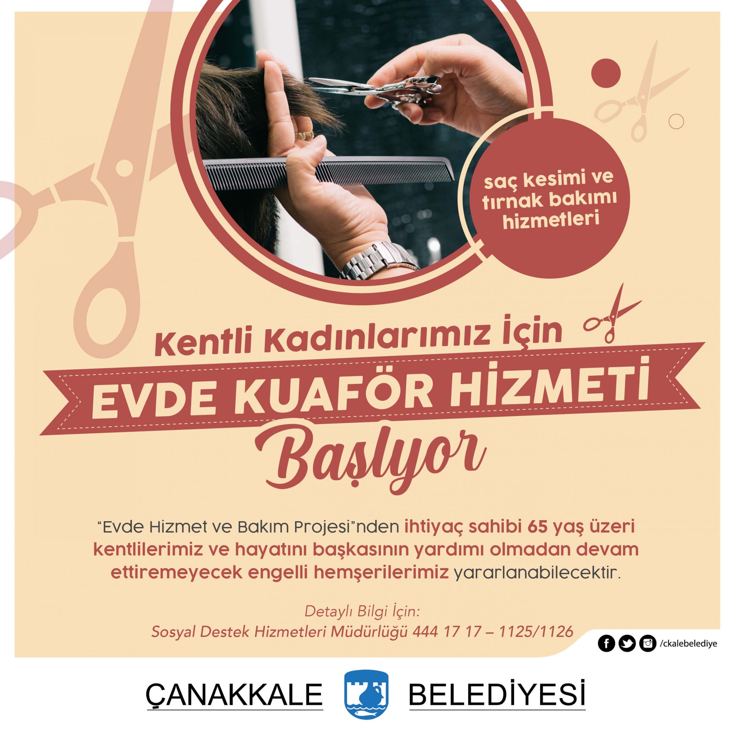 Kentli Kadınlarımız İçin Kuaför Hizmeti Başlıyor