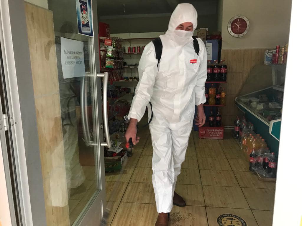 Ahmetbey Belediyesi’nde Dezenfeksiyon Sürüyor (4)