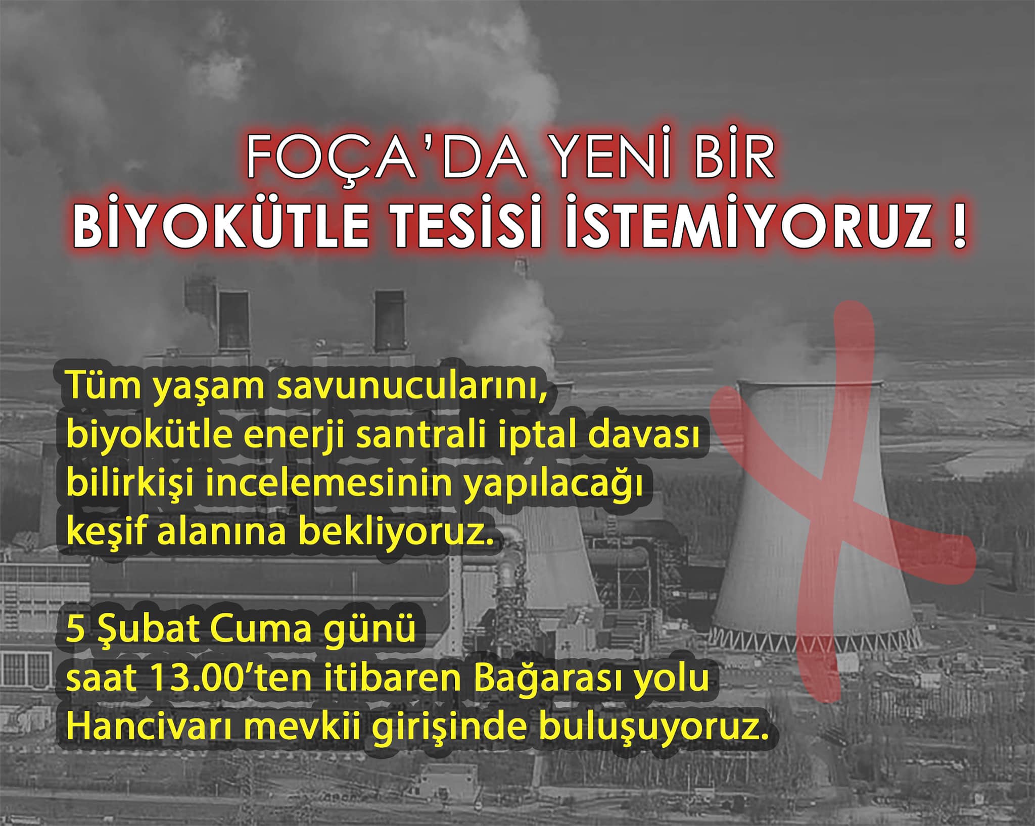 Foça’da Yeni bir Biyokütle Tesisi İstemiyoruz