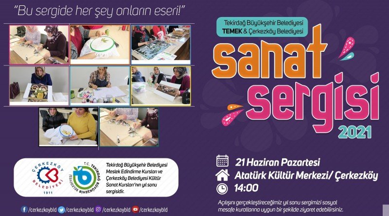 Çerkezköy ‘de Yıl Sonu Sanat Sergisi Açılıyor