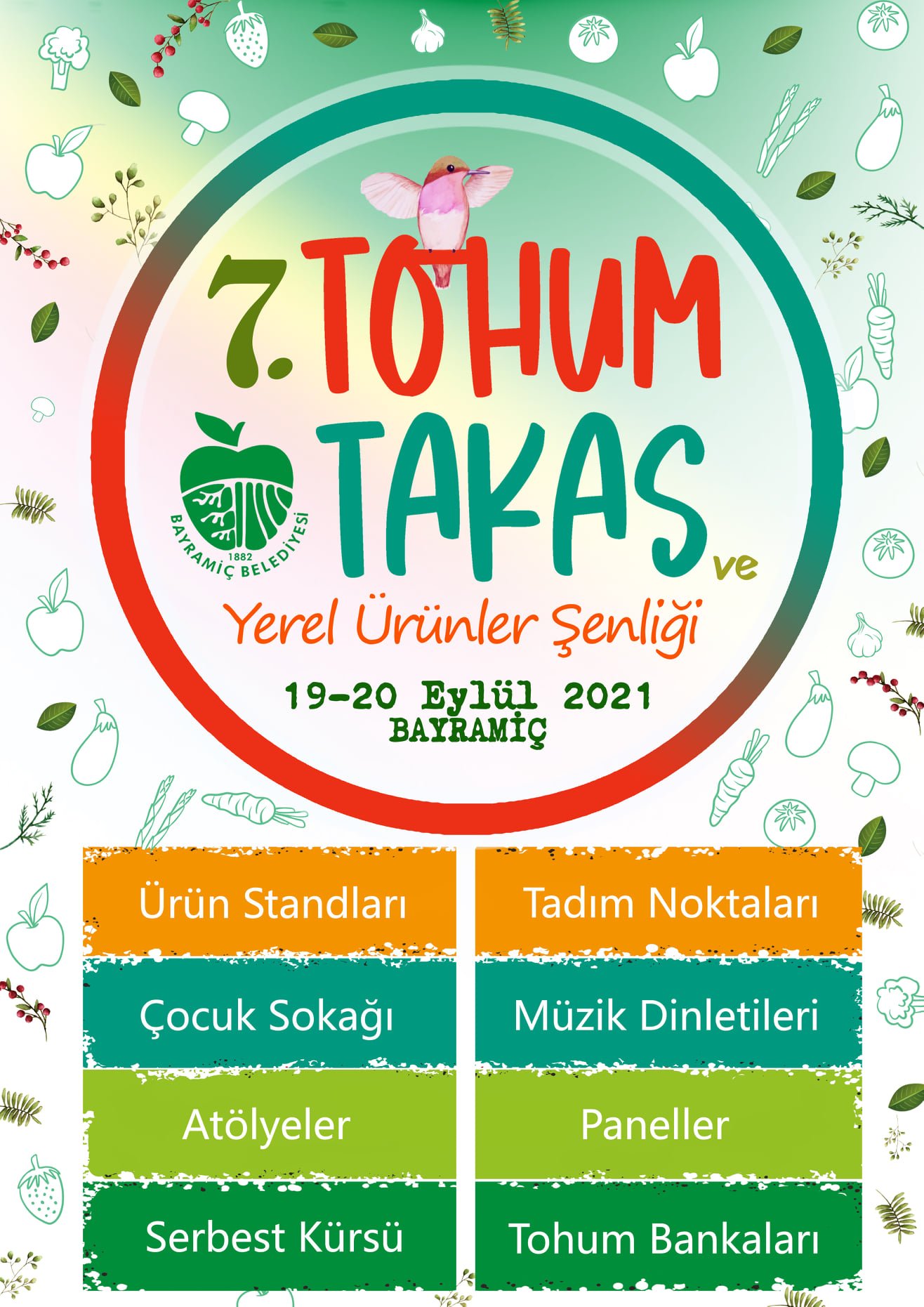 Bayramiç Tohum Takas ve Yerel Ürünler Şenliği Başlıyor